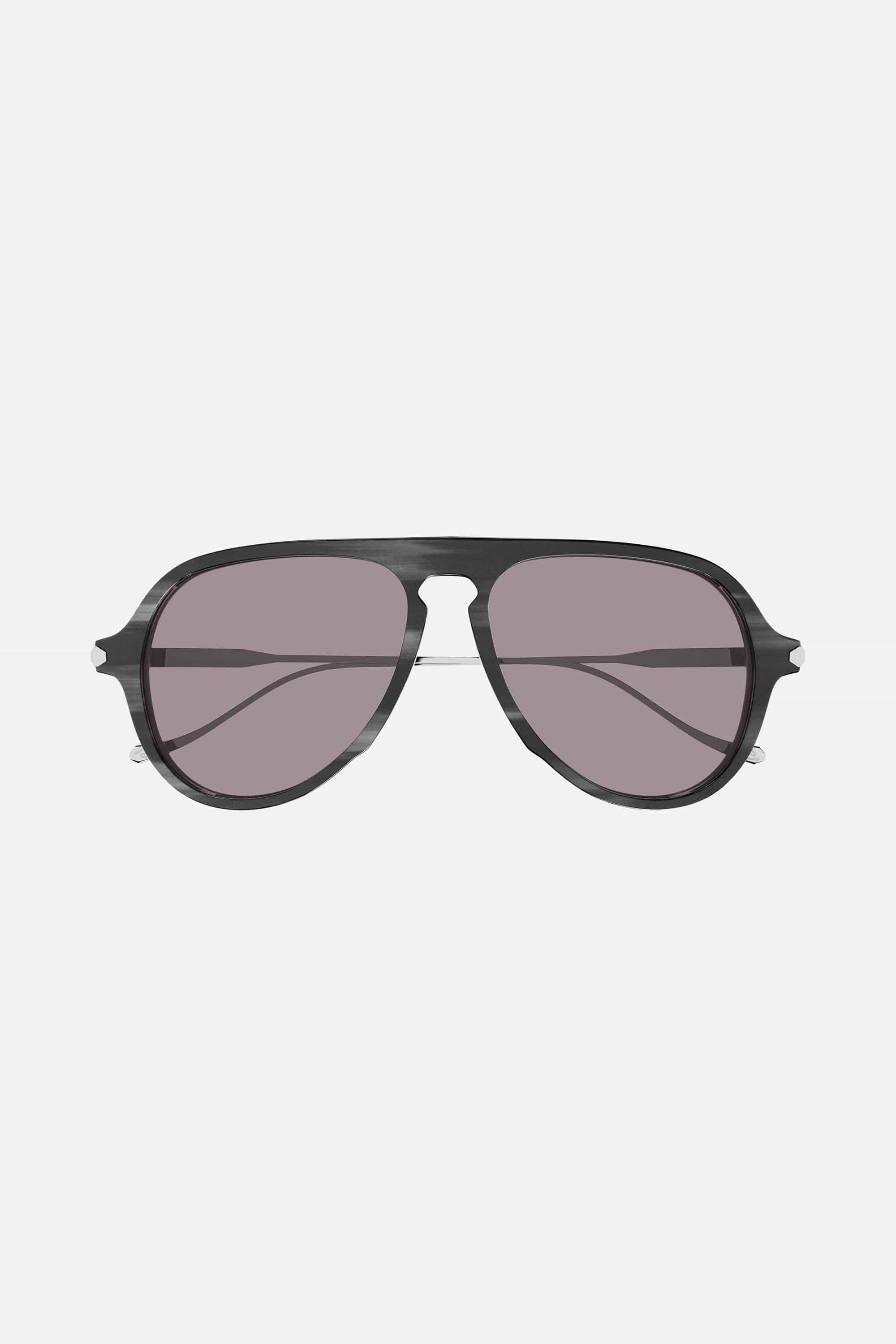 Brioni pilot black sunglasses