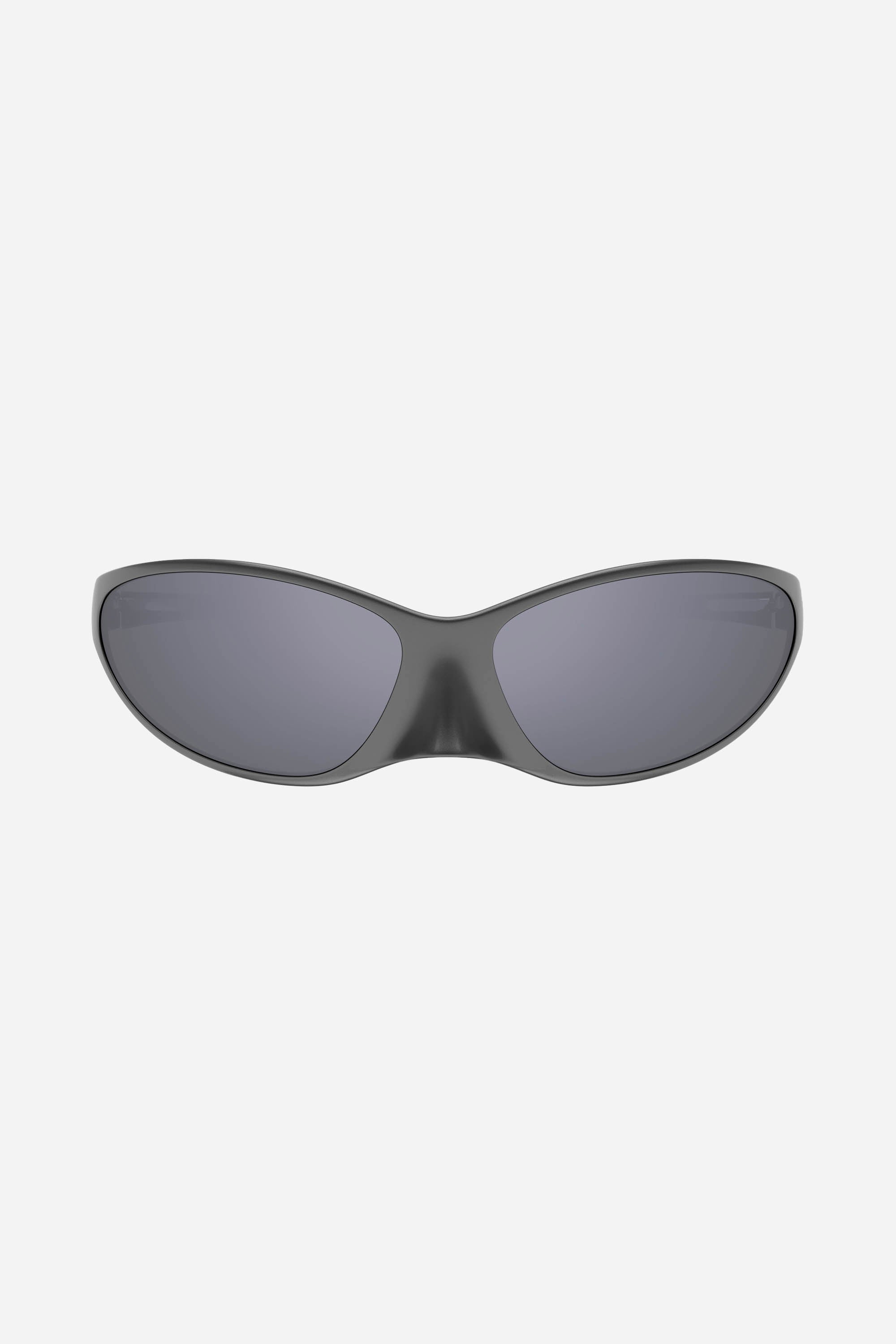 Unisex grey wraparound Balenciaga sunglasses