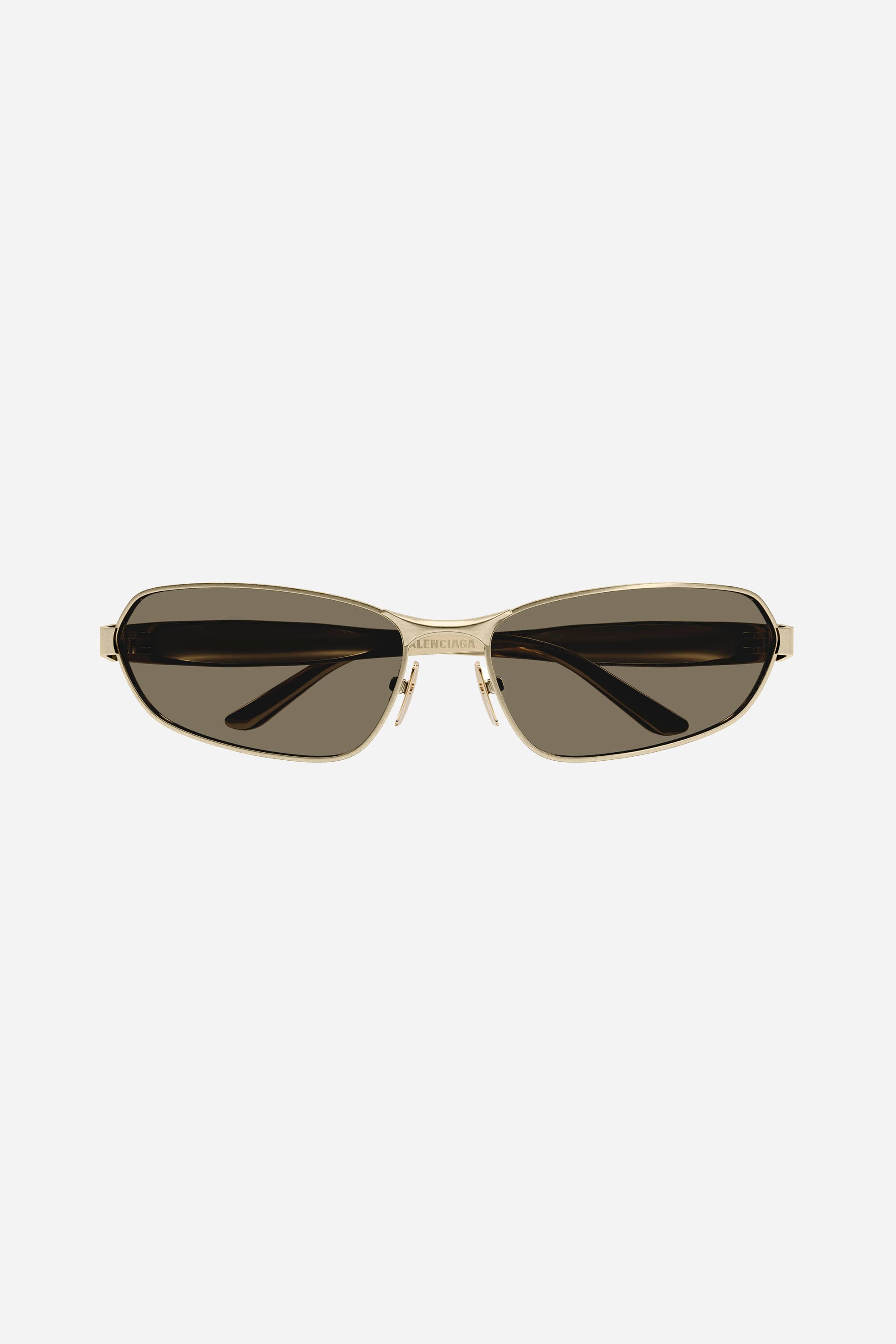 Unisex gold metallic Balenciaga sunglasses