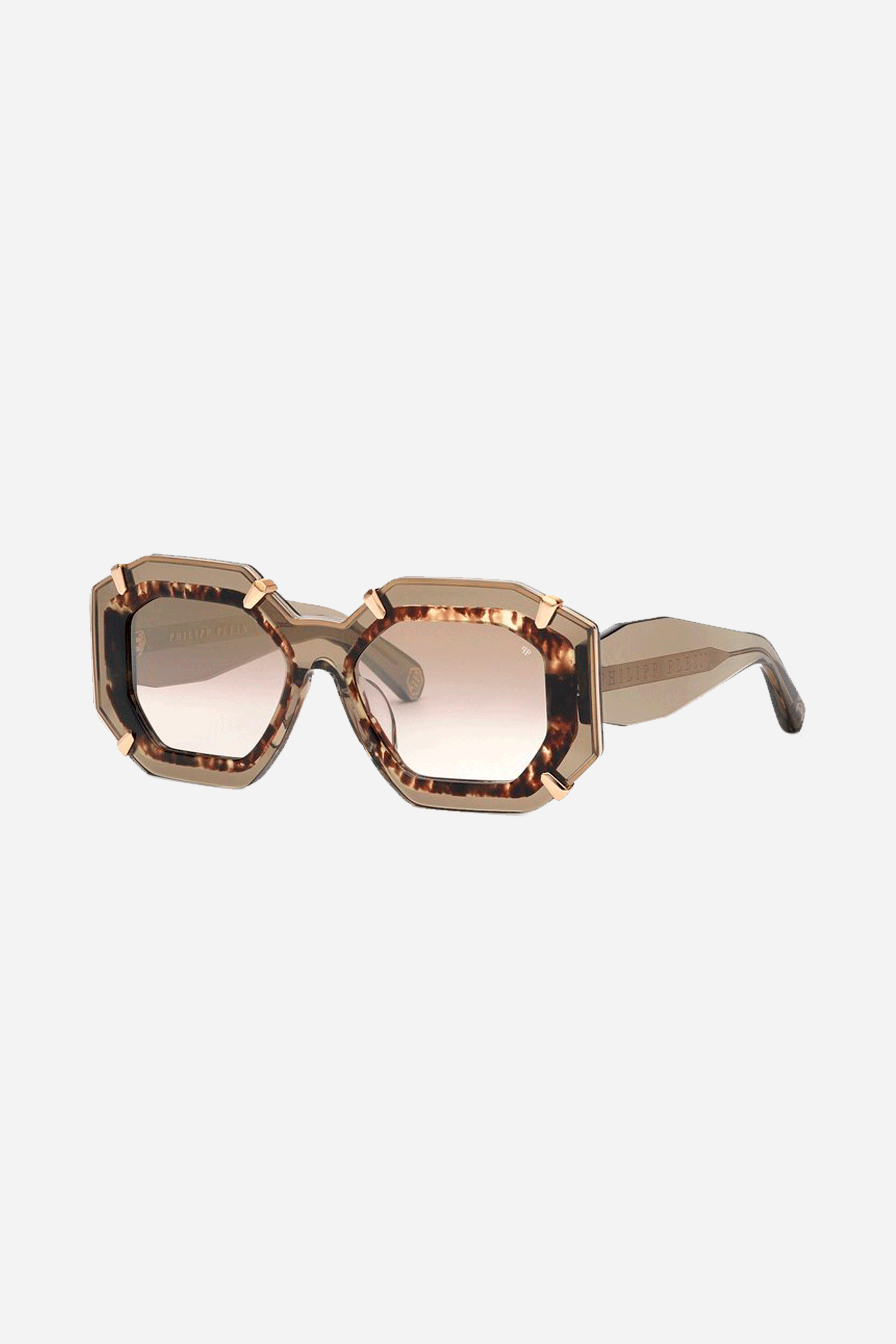 Philipp Plein oval brown sunglasses